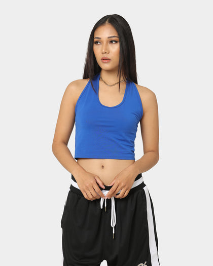 XXIII Women's Aubree Halter Crop Top Blue