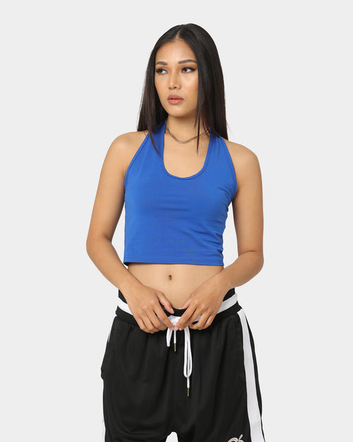 XXIII Women's Aubree Halter Crop Top Blue