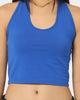 XXIII Women's Aubree Halter Crop Top Blue