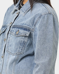 XXIII Women's Brittany Nineties Baby Jacket Washed Blue