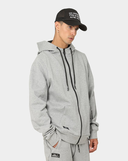 PYRA Zip Through Hoodie Grey Marle