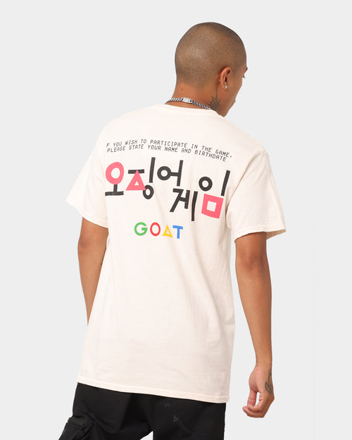 Goat Crew X Squid Game Number of Players Vintage T-Shirt Off White