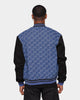 XXIII Athy Denim Baseball Jacket Blue/White