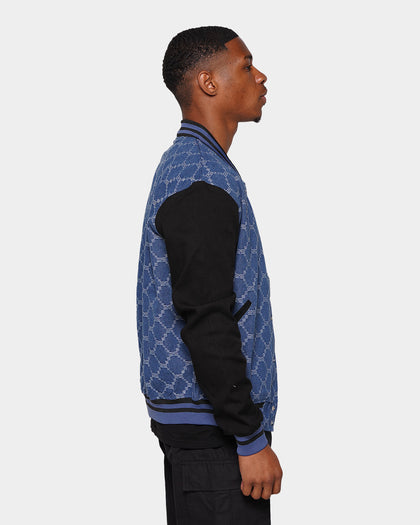 XXIII Athy Denim Baseball Jacket Blue/White