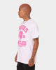 Crooks & Castles Fairfax Varsity T-Shirt White/Hot Pink