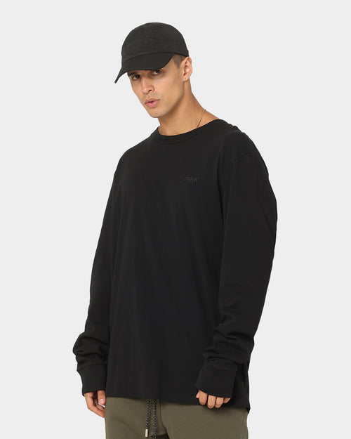 PYRA Nero Mock Long Sleeve T-Shirt Black
