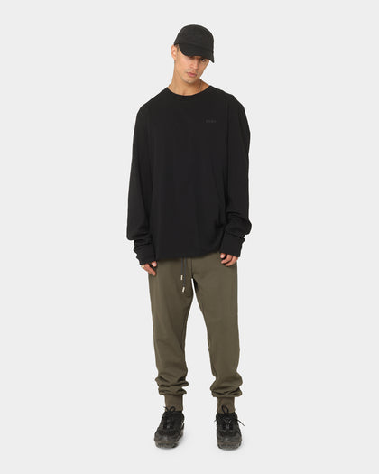 PYRA Nero Mock Long Sleeve T-Shirt Black