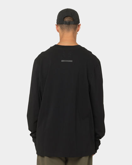 PYRA Nero Mock Long Sleeve T-Shirt Black