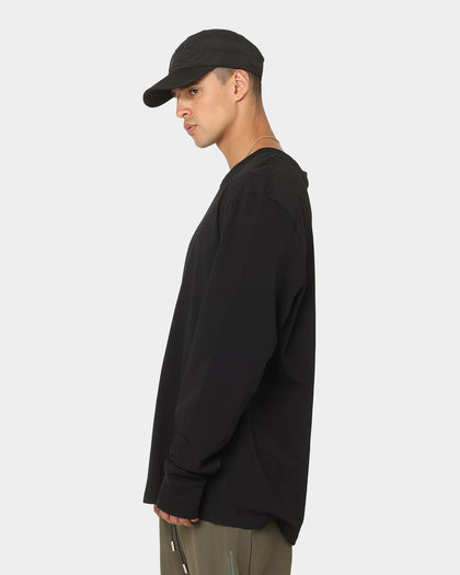 PYRA Nero Mock Long Sleeve T-Shirt Black