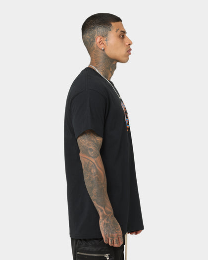 Goat Crew Drip Logo T-Shirt Black/Blue/Orange