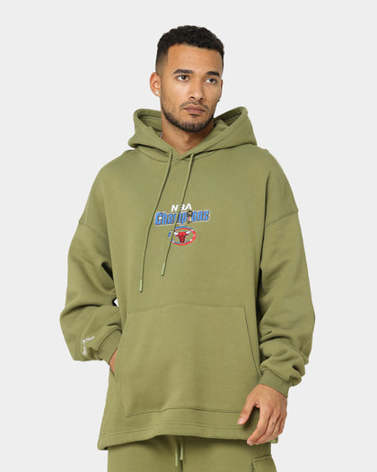 Mitchell & Ness Chicago Bulls Anniversary Hoodie Olive