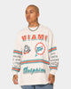 Mitchell & Ness Miami Dolphins 17-0 Long Sleeve T-Shirt White Marle