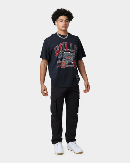 Mitchell & Ness Chicago Bulls Hoop T-Shirt Faded Black