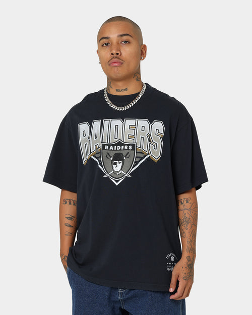 Mitchell & Ness Las Vegas Raiders Metallic Shadow T-Shirt Faded Black