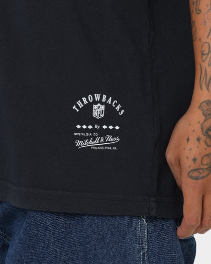 Mitchell & Ness Las Vegas Raiders Metallic Shadow T-Shirt Faded Black