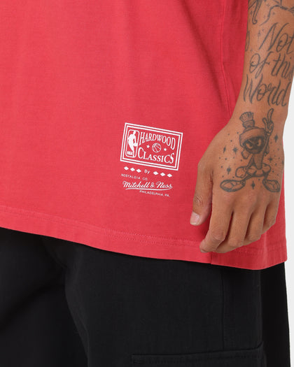 Mitchell & Ness Chicago Bulls Dennis Rodman Oversized T-Shirt Faded Red