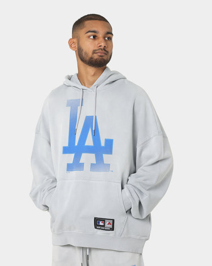 Majestic Athletic Los Angeles Dodgers Solarised Contrast Hoodie Warm Grey
