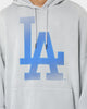 Majestic Athletic Los Angeles Dodgers Solarised Contrast Hoodie Warm Grey