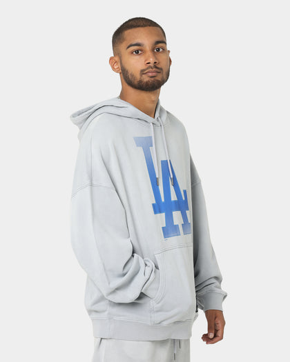 Majestic Athletic Los Angeles Dodgers Solarised Contrast Hoodie Warm Grey