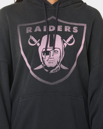 Majestic Athletic Las Vegas Raiders Solarised Contrast Hoodie Faded Black