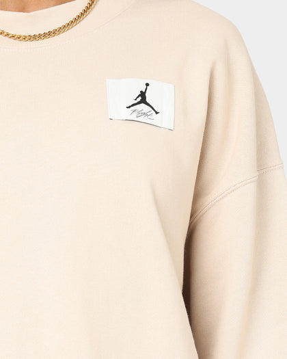 Jordan Women's Essential Fleece Crewneck Sanddrift