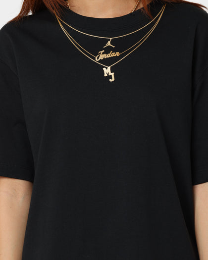 Jordan Women's Heritage Gold Chain T-Shirt Black