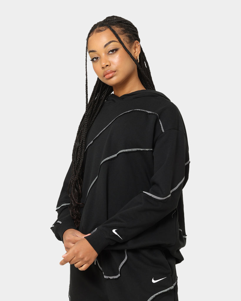Nike Women's Sportswear Swirl Oversized Hoodie Black/White | Culture Kings