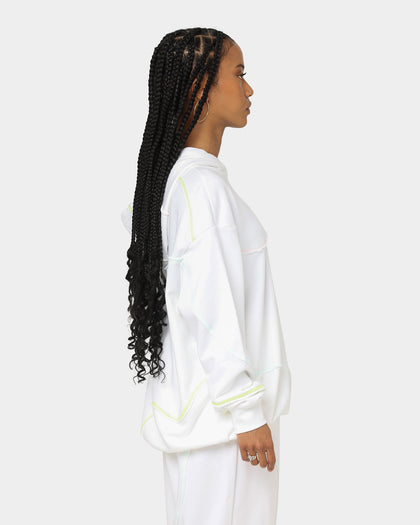 Nike Women's Oversized Swirl Hoodie White