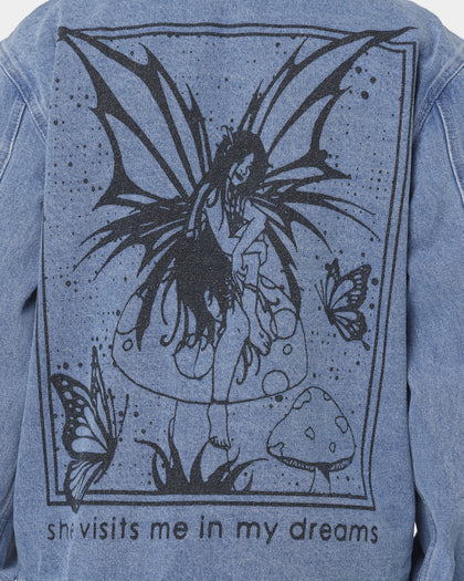 Obey Obey Dreams Denim Jacket Light Indigo