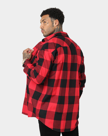 Saint Morta Checks Flannel Shirt Black/Red