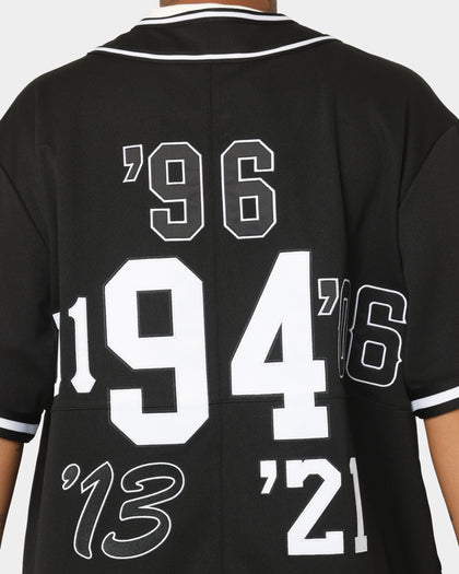 Supreme X Mitchell & Ness Patch Baseball Jersey Black