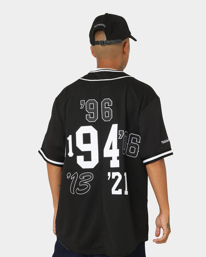 Supreme X Mitchell & Ness Patch Baseball Jersey Black
