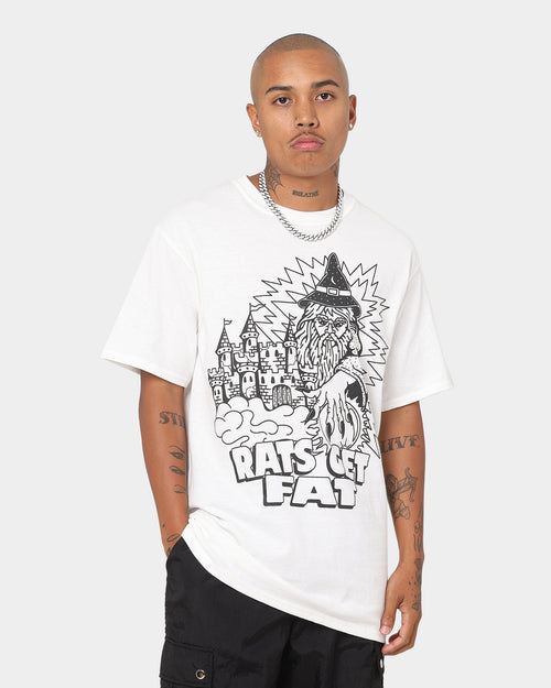Rats Get Fat Wild Wizard T-Shirt White