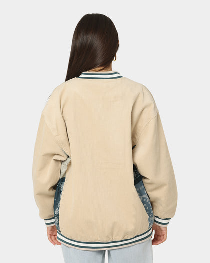 XXIII Hellekin Cord Bomber Jacket Cream