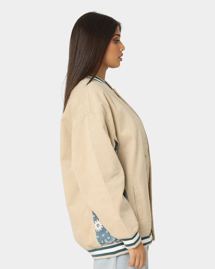 XXIII Hellekin Cord Bomber Jacket Cream
