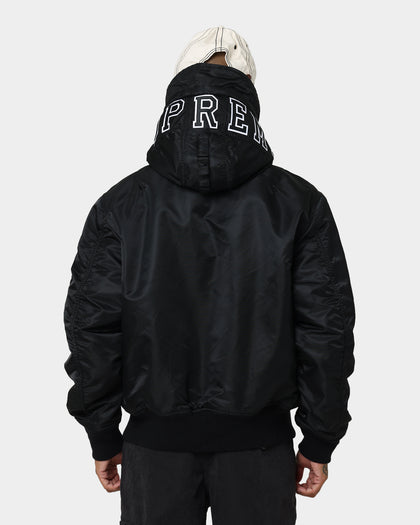 Supreme Hooded MA-1 Jacket Black