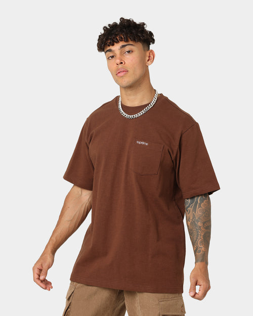 Supreme Pocket T-Shirt Brown