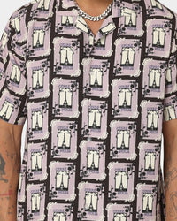 Carre Parisian Rugu Short Sleeve Button Up Shirt Multi-coloured