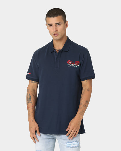 Carre Volle Rose Short Sleeve Polo Navy