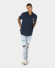 Carre Volle Rose Short Sleeve Polo Navy