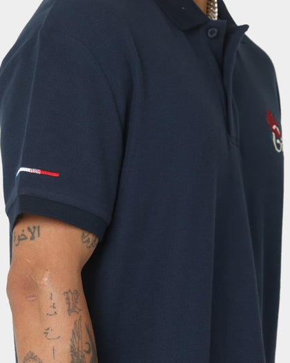 Carre Volle Rose Short Sleeve Polo Navy