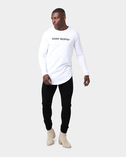 Saint Morta Official El Duplo Long Sleeve T-Shirt White/Black