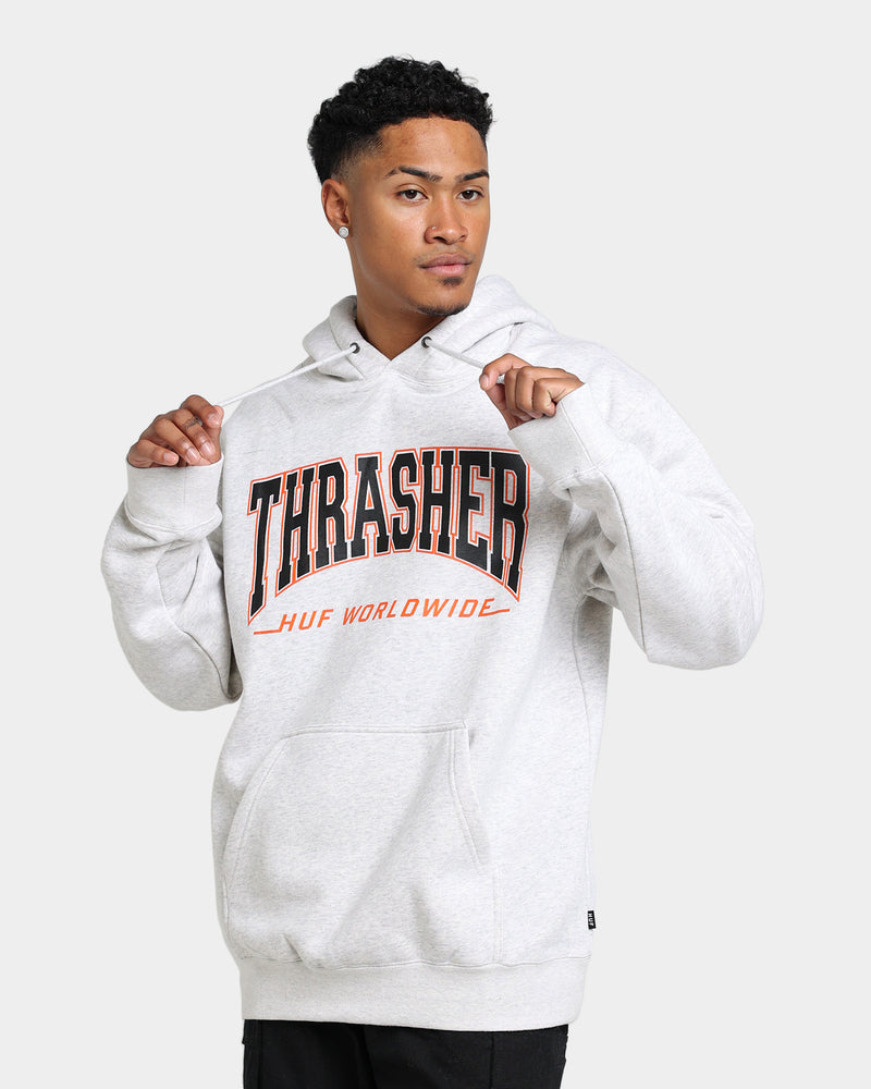 HUF X Thrasher Bayview Pullover Hoodie Athletic Heather
