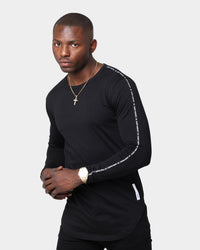 Saint Morta Rev Tape El Duplo Long Sleeve T-Shirt Black/White