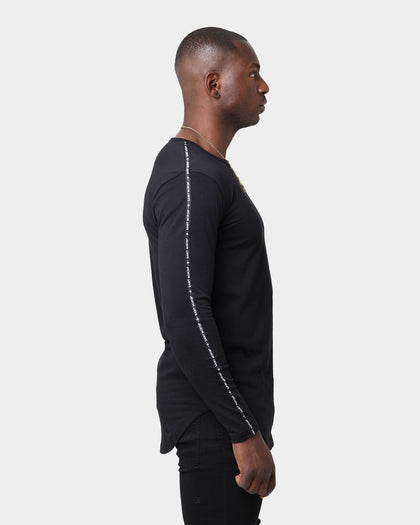 Saint Morta Rev Tape El Duplo Long Sleeve T-Shirt Black/White