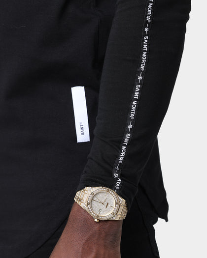 Saint Morta Rev Tape El Duplo Long Sleeve T-Shirt Black/White