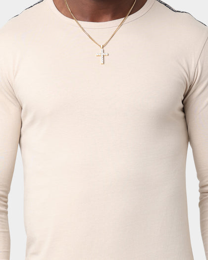 Saint Morta Rev Tape El Duplo Long Sleeve T-Shirt Stone/Black