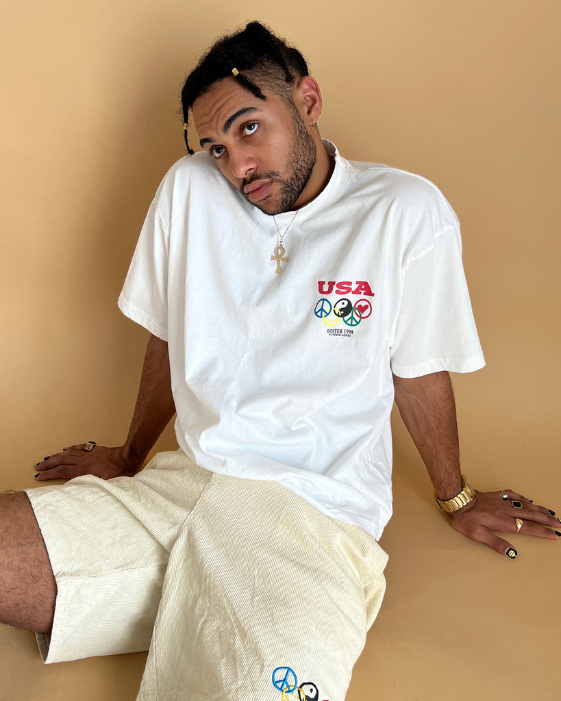 Loiter Tribute T-Shirt Off White | Culture Kings