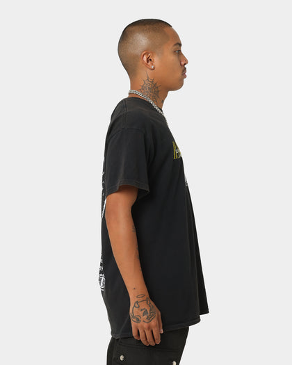 Rats Get Fat By Your Side Vintage T-Shirt Black Wash