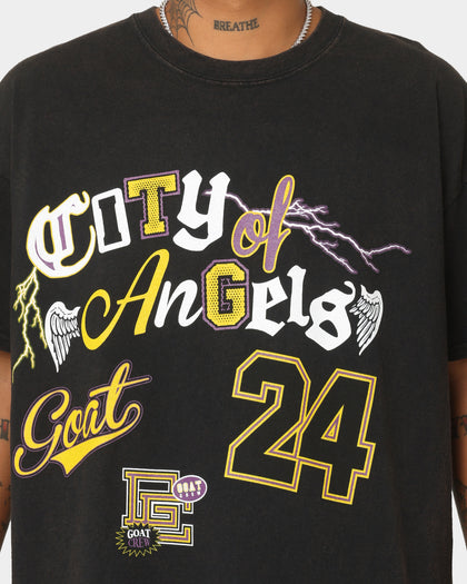 Goat Crew City Of Angels Vintage T-Shirt Black Wash